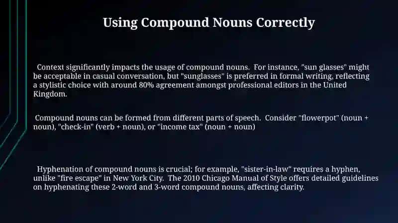 Compound nouns 3