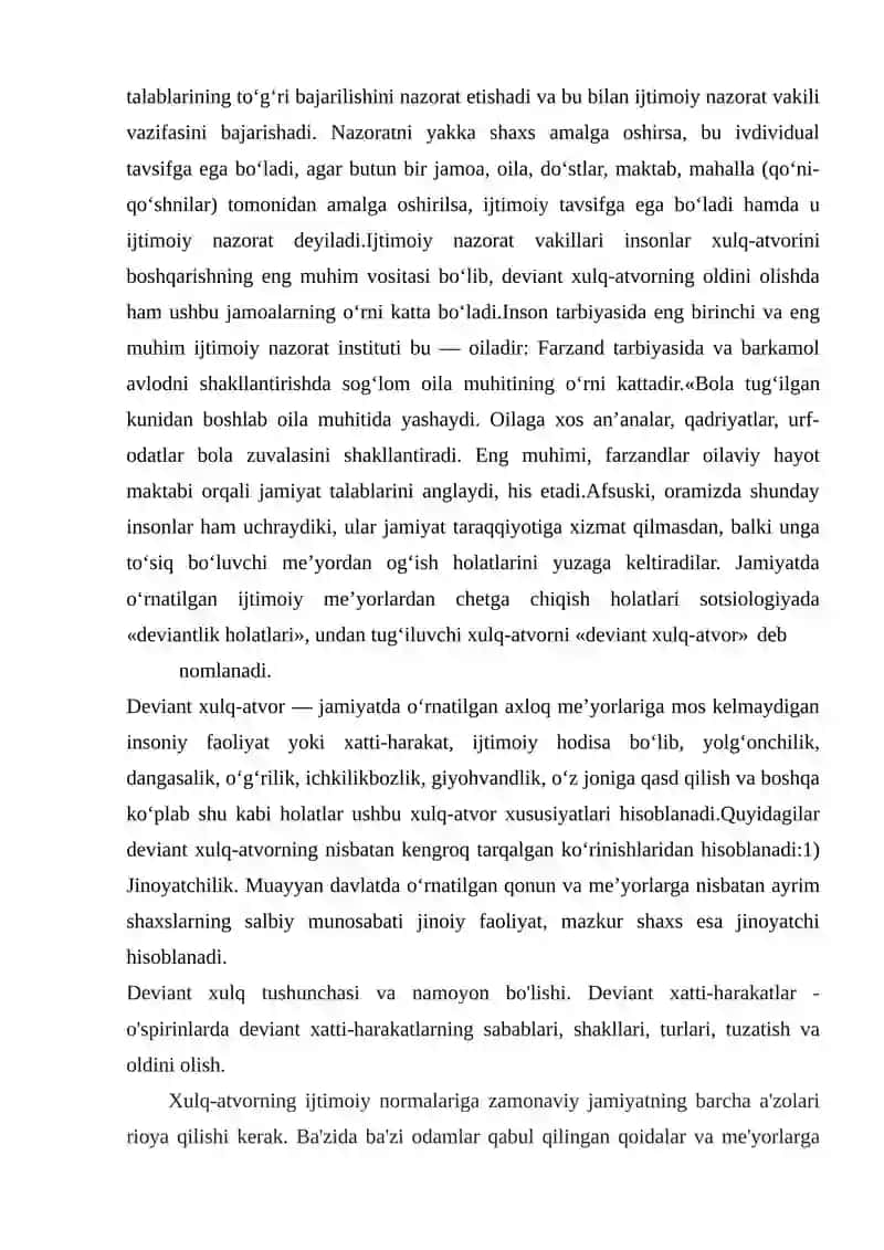 DEVIANT XULQ-ATVORNING ASOSIY SHAKLLARI 3