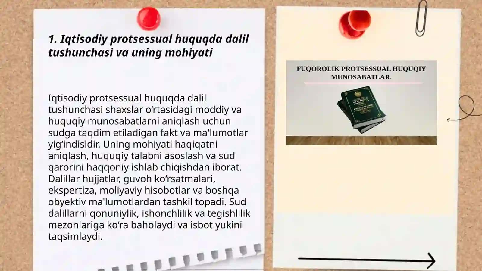 Iqtisodiy protsessual huquqida Dalillar va isbotlash 3