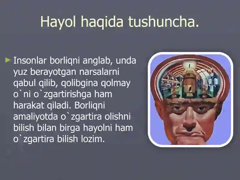 Xayol jarayonlari va xayol turlari 3