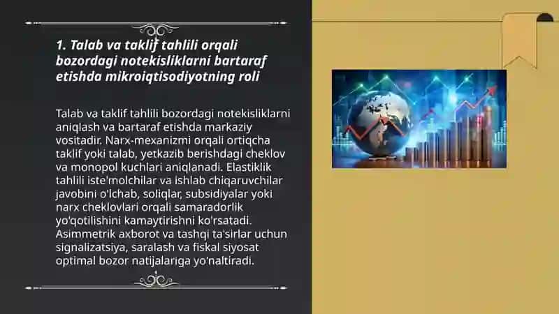 Zamonaviy bozor iqtisodiyoti muammolarini yechishda mikroiqtisodiyot fanining ahamiyati 3