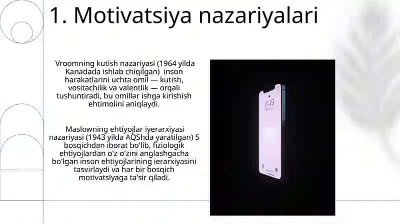 Ichki va tashqi motivatsiyalarning umumiy tasnifi 3