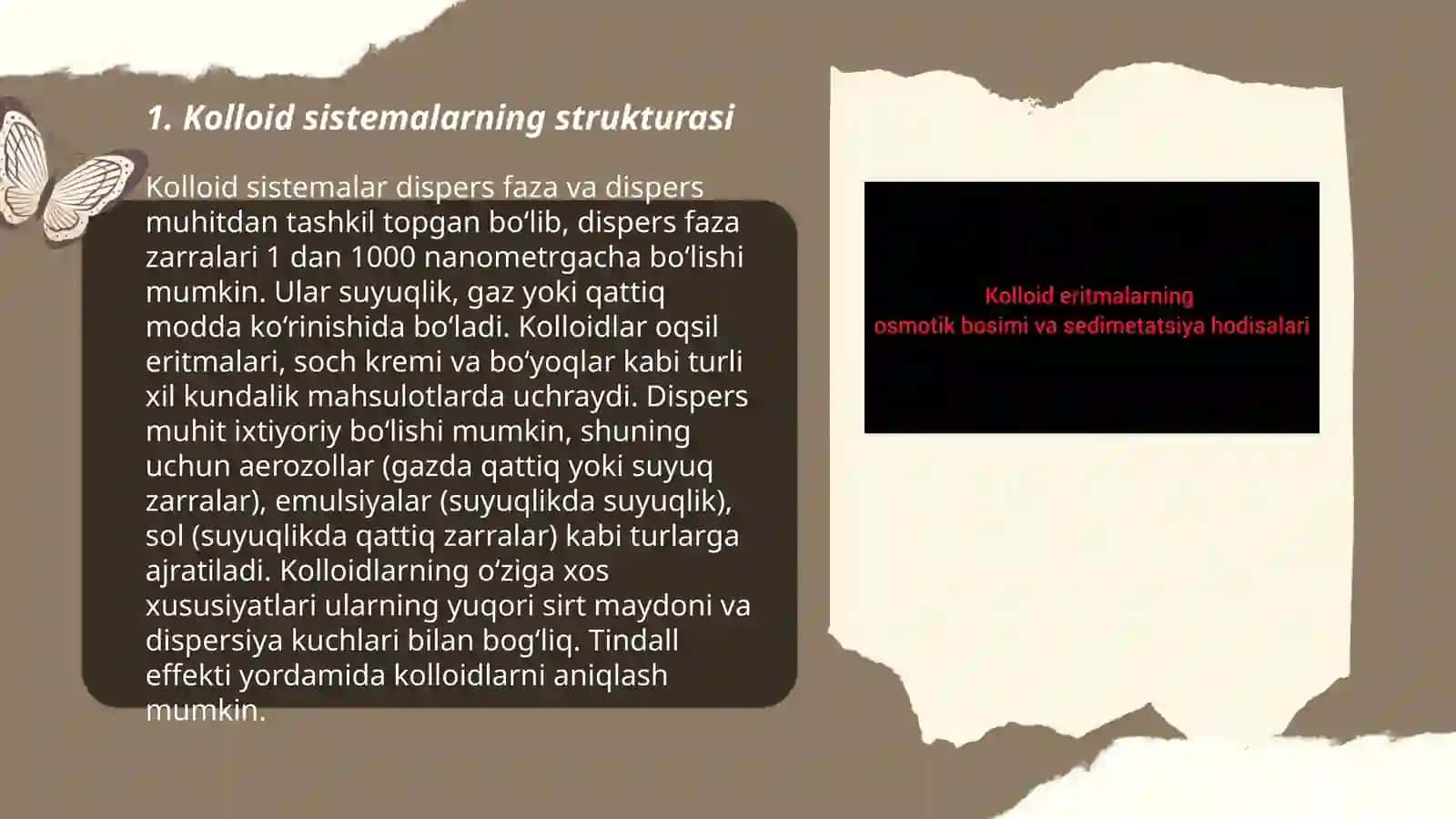 Kоllоid sistеmаlаrdа strukturаlаrning pаydо bo‘lishi vа ulаrning o‘zigа хоs tоmоnlаri 3
