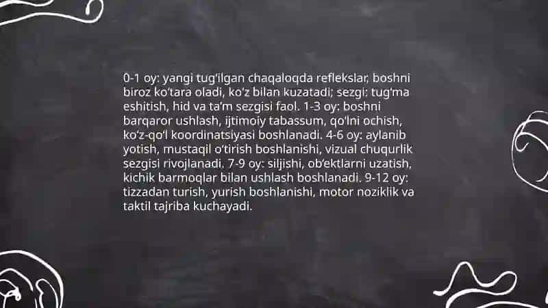 Ilk va maktabgacha yoshdagi bolalarning psixofizik rivojlanishi ontogenizi 3