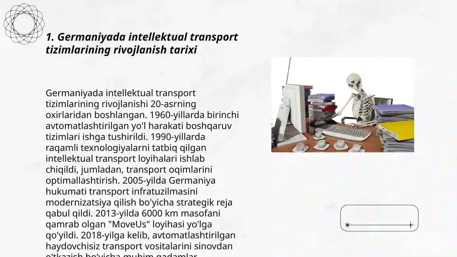 Intellektual transport tizimlarini oʻrganishda Germaniya tajribasi 3