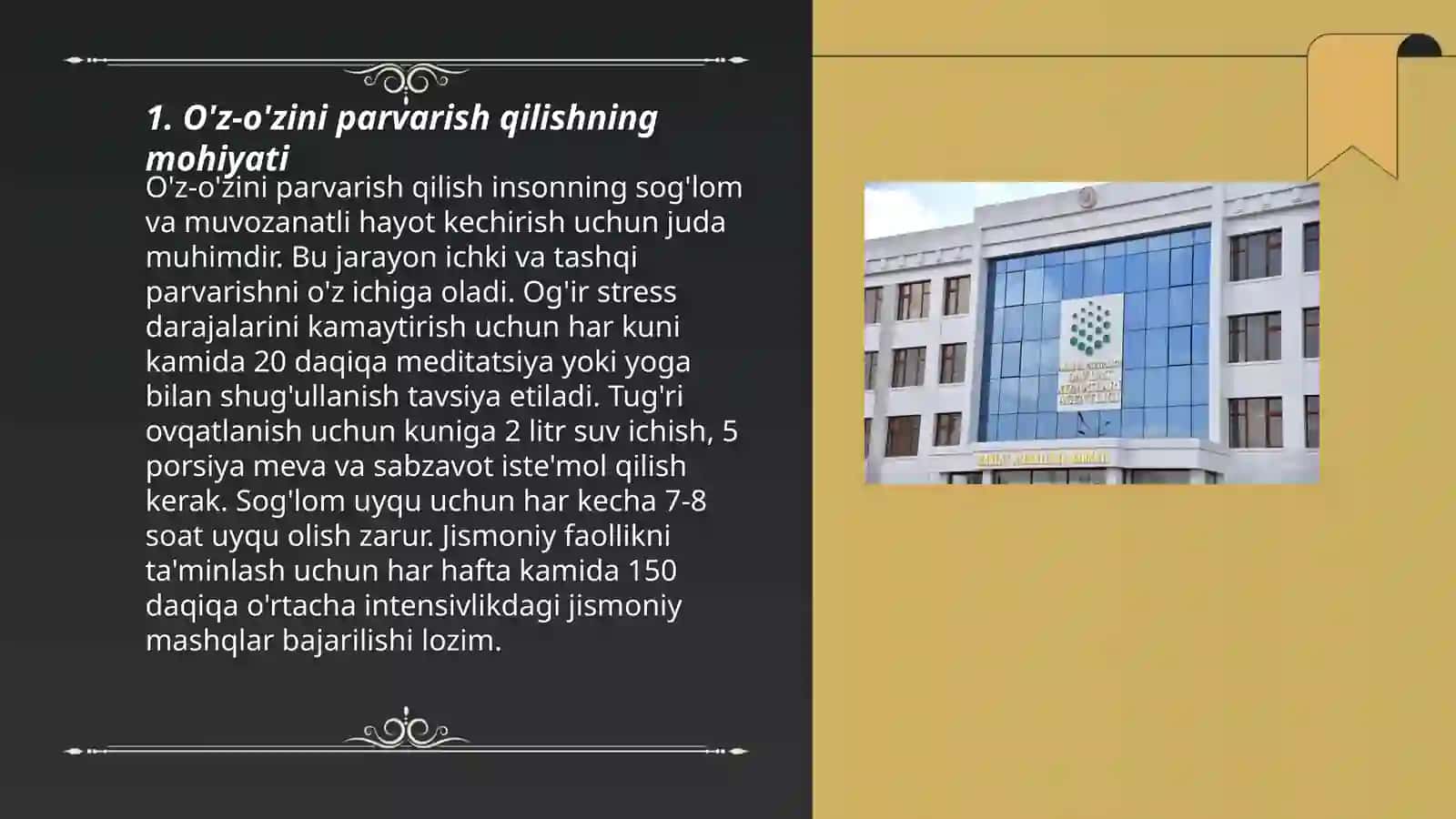 O'z-o'zini parvarish qilishning mohiyati 3