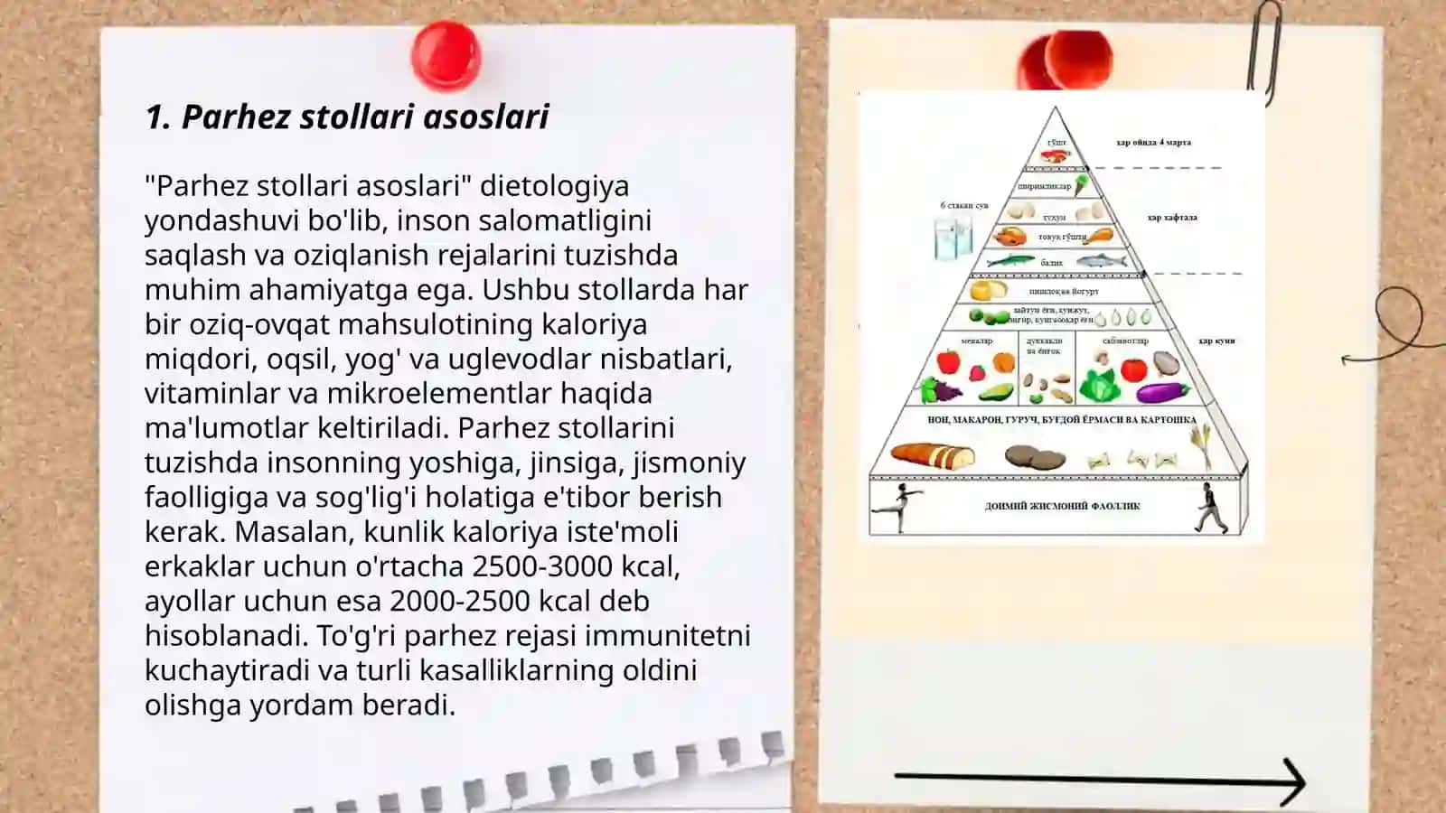 Tibbiyotda ovqatlanish nazariyasi. Parxez stollari 3
