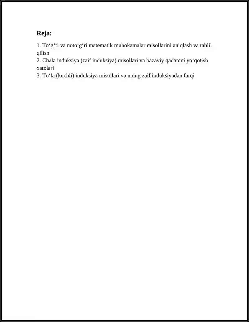 MATEMATIK ISBOTLASH USULLARI 3