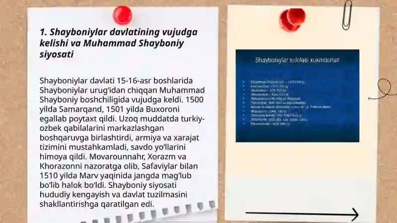 Shayboniylar davlati tarixiga oid tadqiqotlar 3