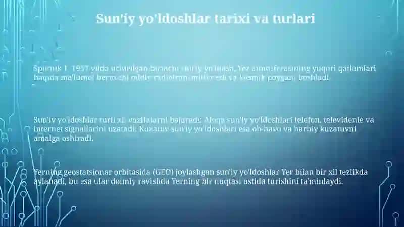 Suniy Yoʻldoshlar 3