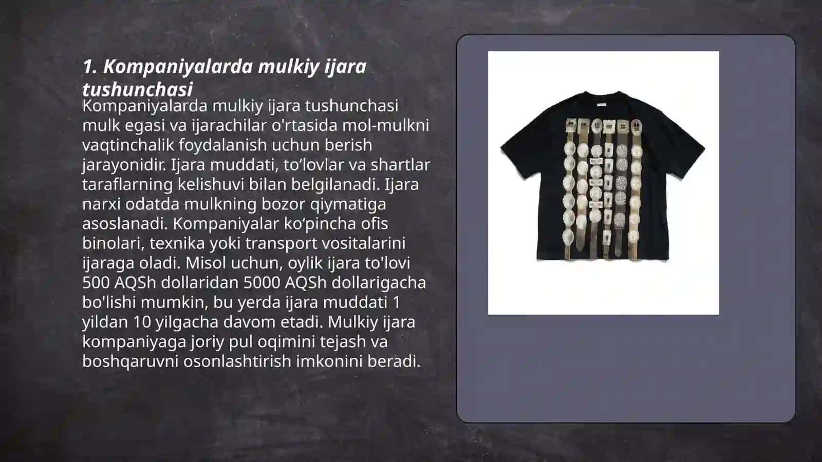 Kompaniyalarda mulkiy ijara yoki qarzga olinga kapital 3