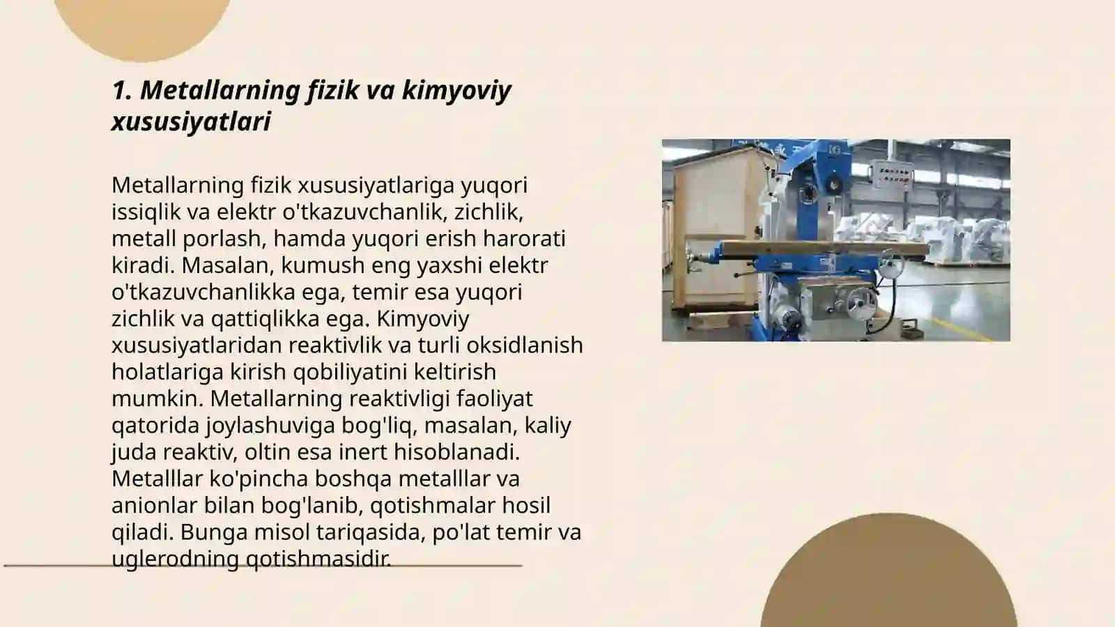 Frezalashda stanoklarida metal materiallarga ishlov berish asoslari 3