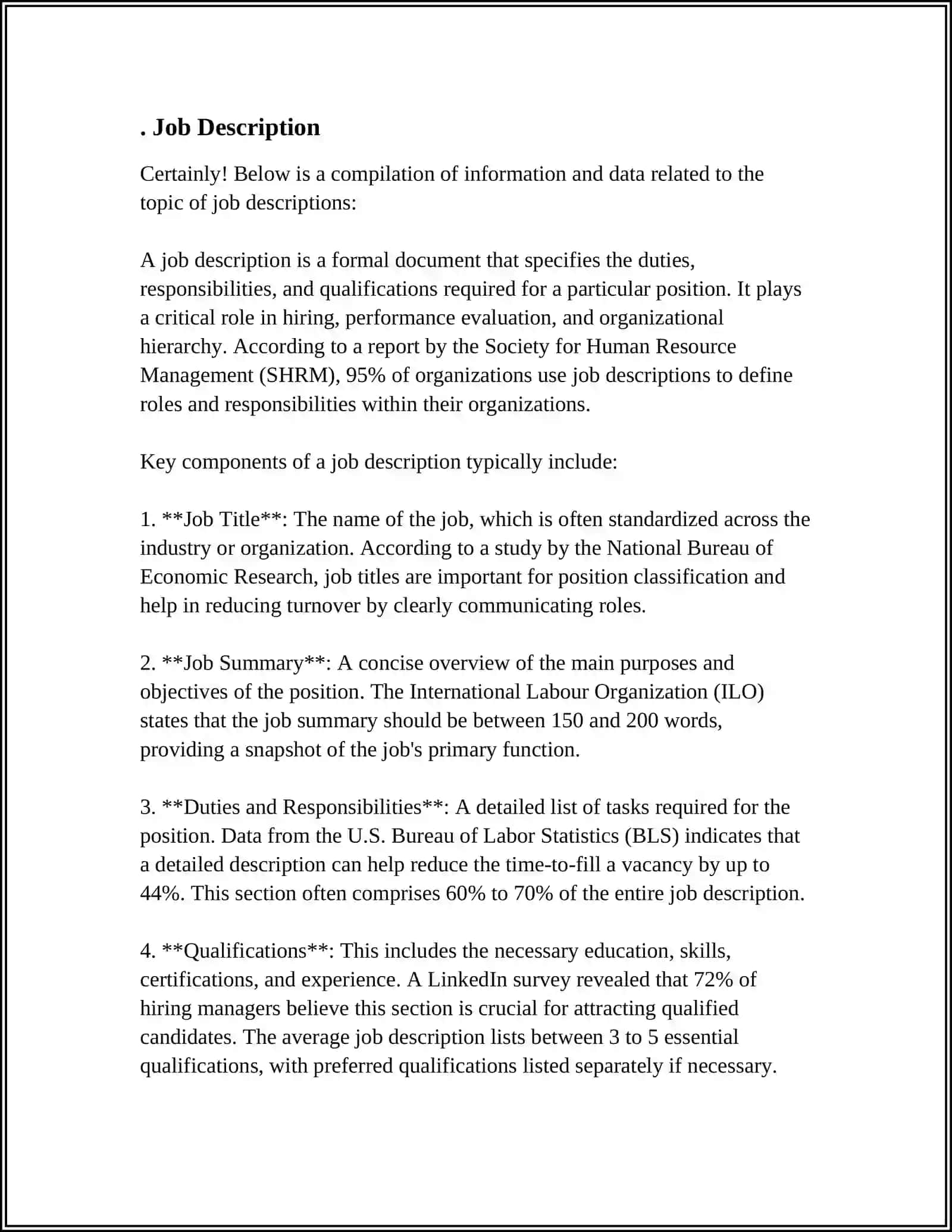 Job Description Compilation 3