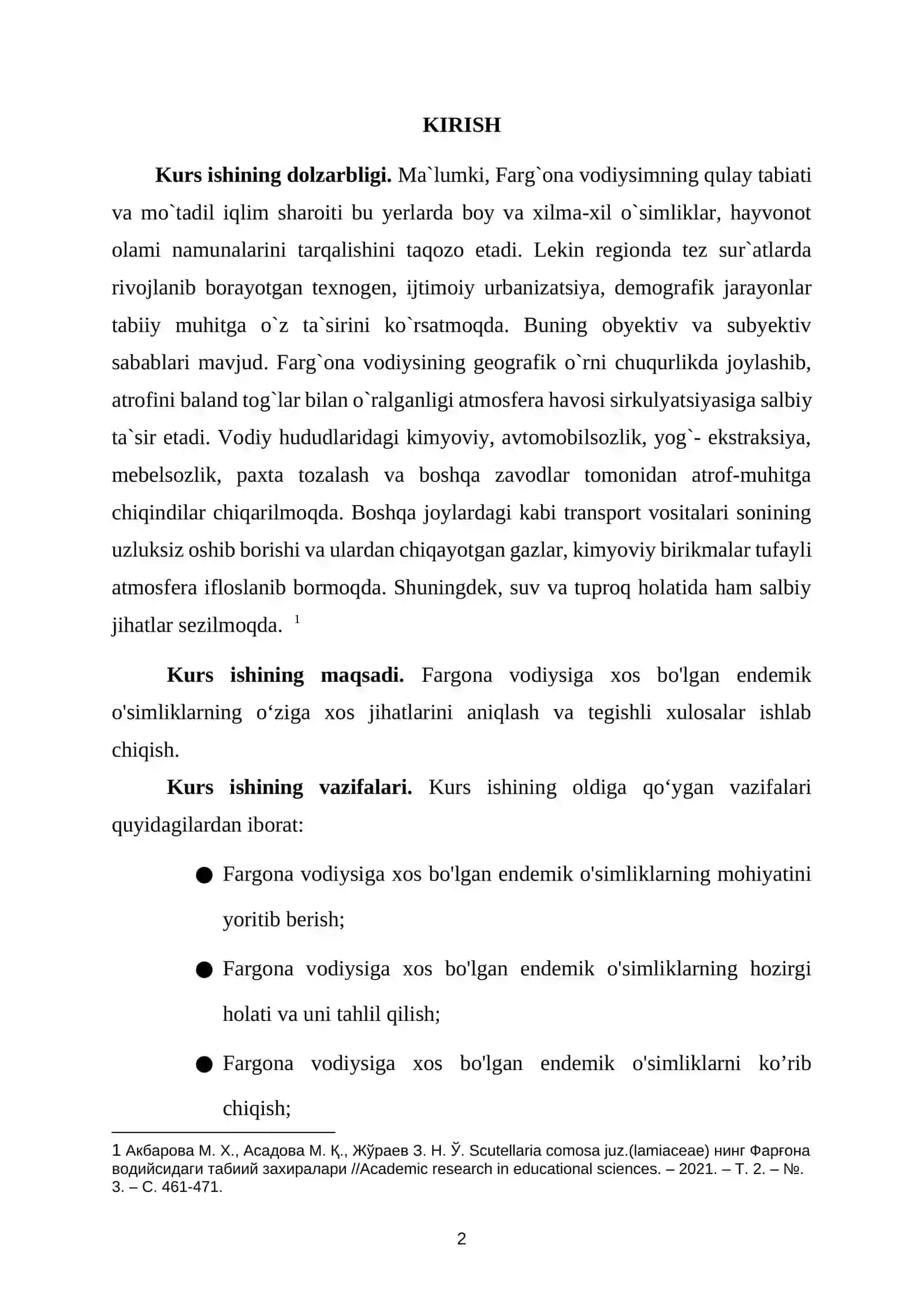 Fargona vodiysiga xos bo'lgan endemik o'simliklar 3