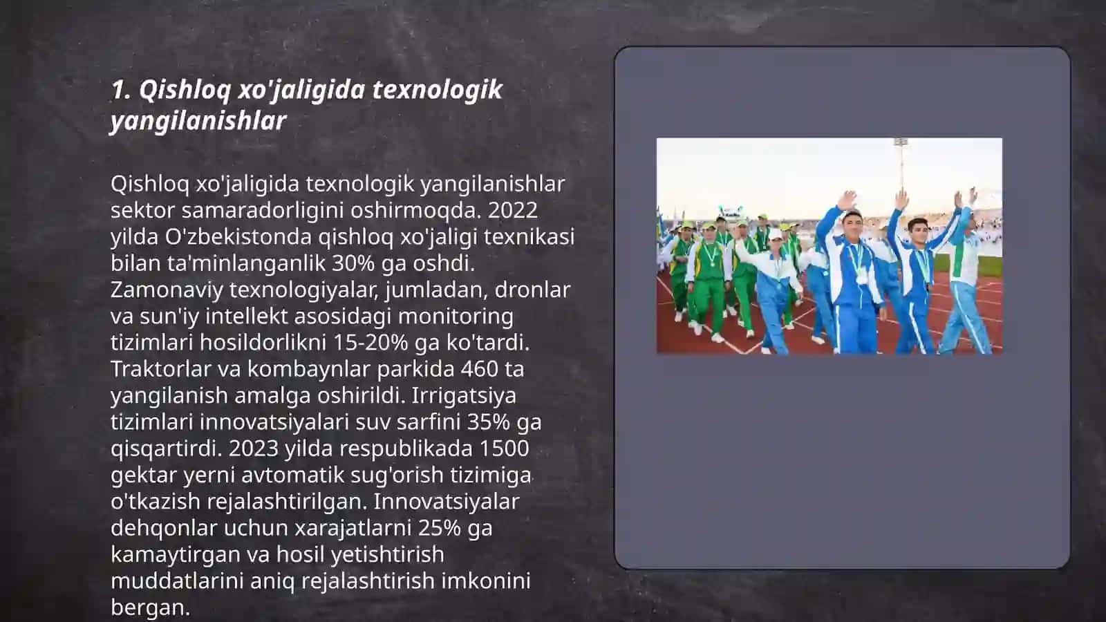 Qishloq xo'jaligida texnologik yangilanishlar 3