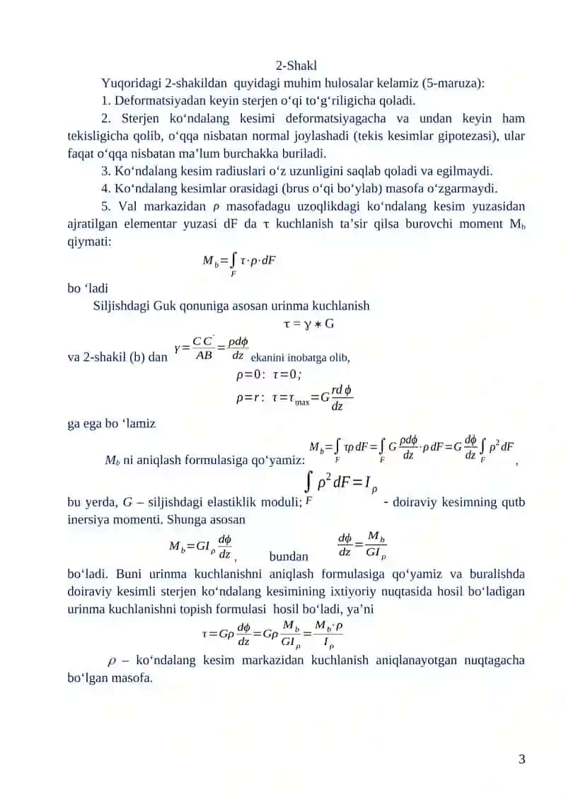 Polat materialni buralishga sinash 3