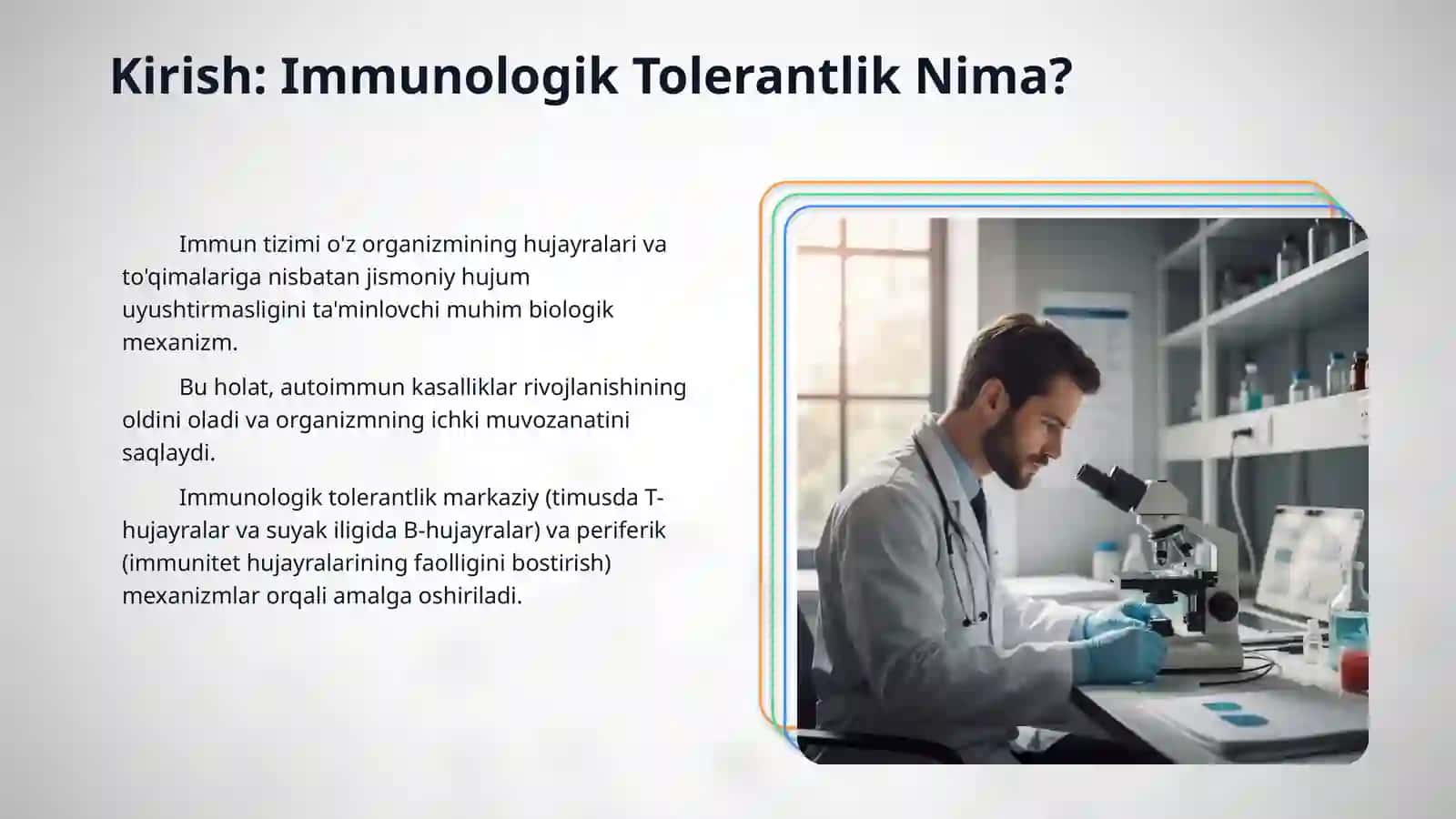 Immunologik tolerantlik nuqsonlari. Autoimmun xastaliklar. 3