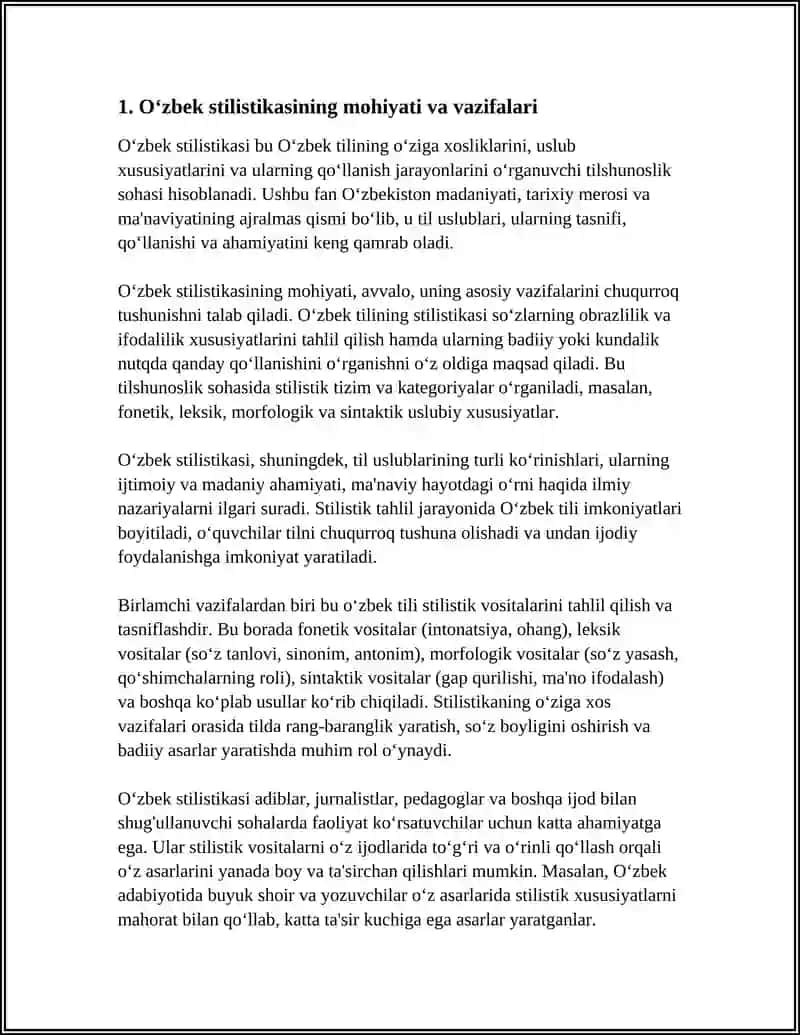 Oʻzbek Stilistikasi 3