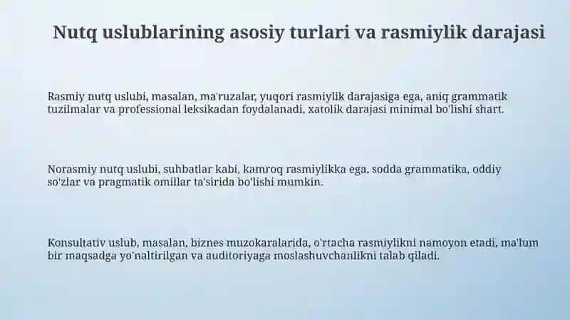 Nutq uslublari 3