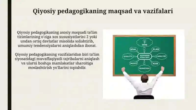 Qiyosiy pedagogika fanining maqsad va vazifalari 3