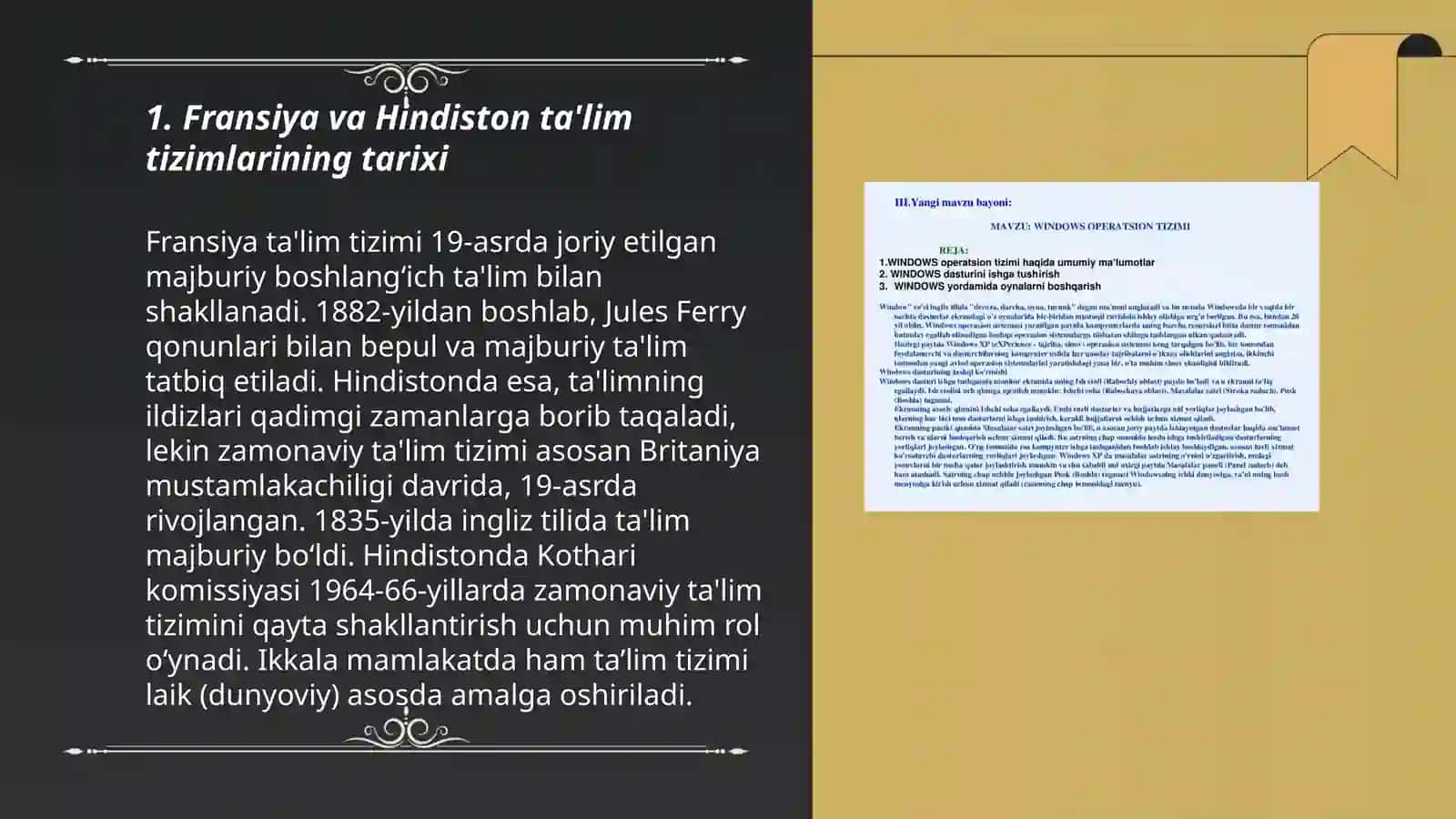 Fransuz va Hindiston ta'lim tizimlarining qiyosiy tahlili 3