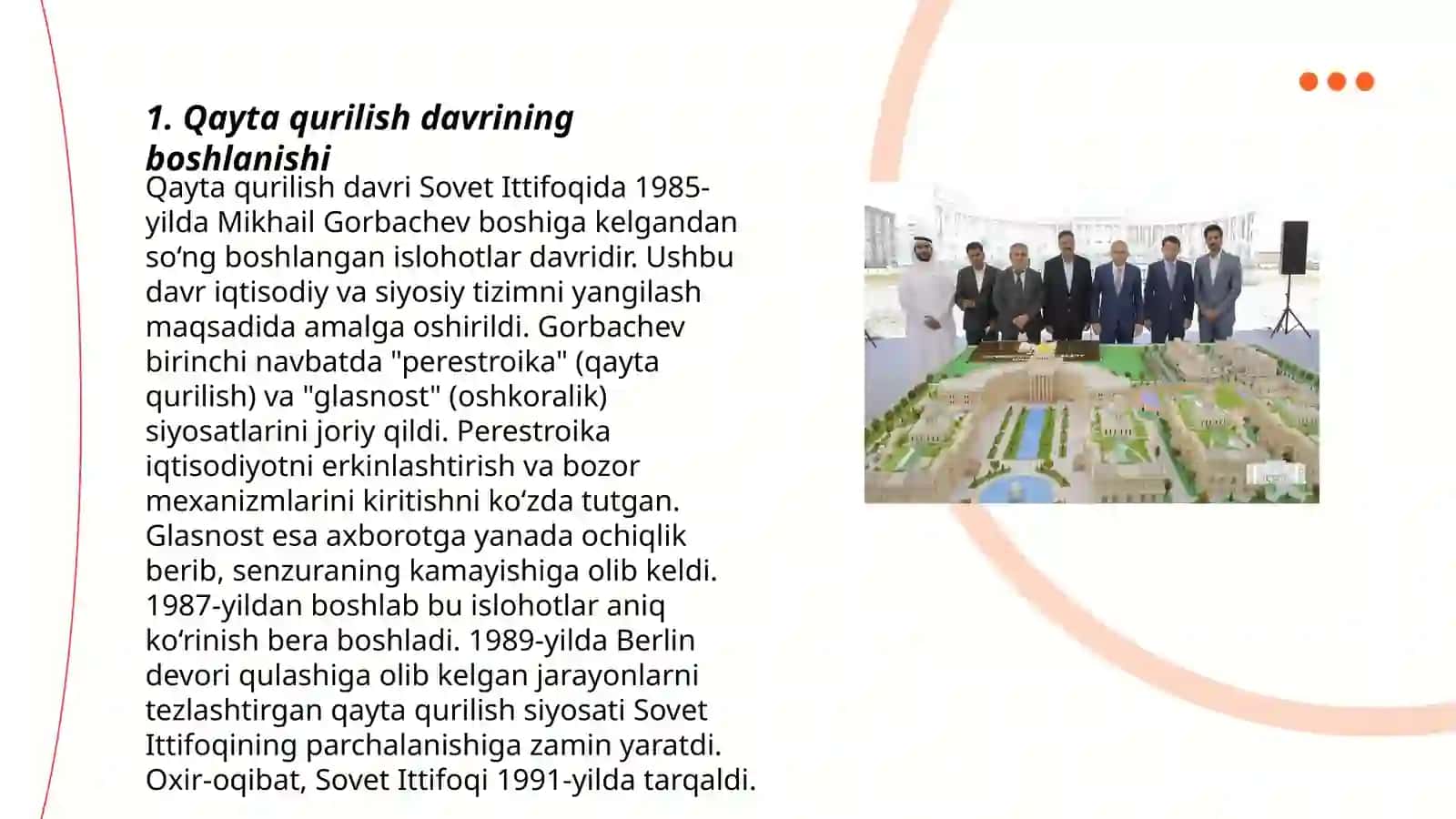 Qayta qurilish yillarida Oʻzbekistondagi ijtimoiy -siyosiy vaziyat 3