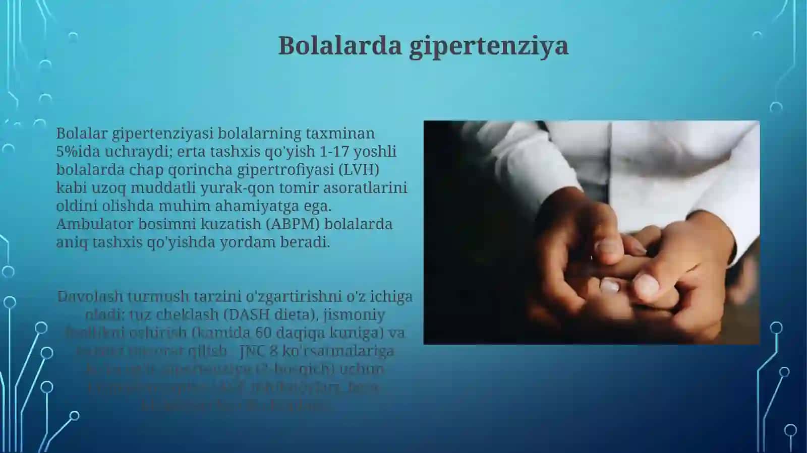 Yurakqontomirkasalliklaribilankasallanganbemorbolalarparvarishi 3