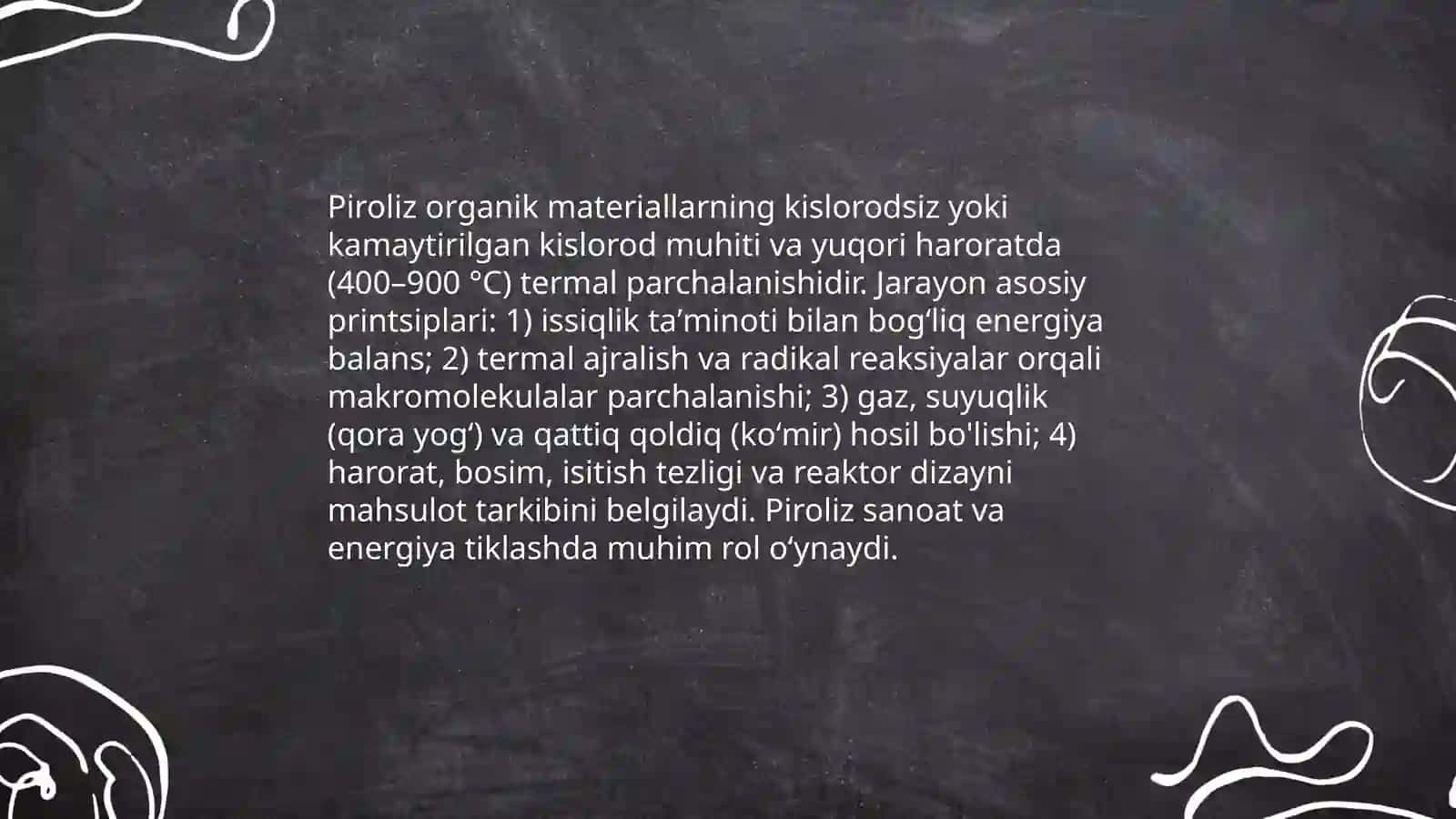 Piroliz jarayoni 3