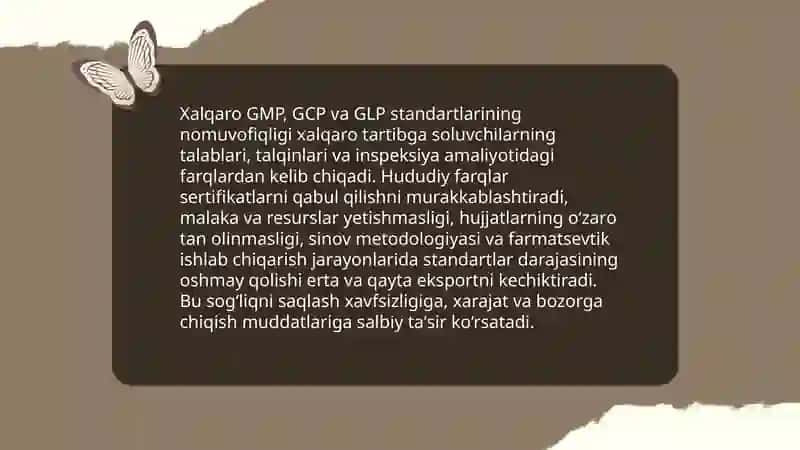 Dori vositalarini tartibga solish va texnik uyg’unlashtirishning global muammolari 3