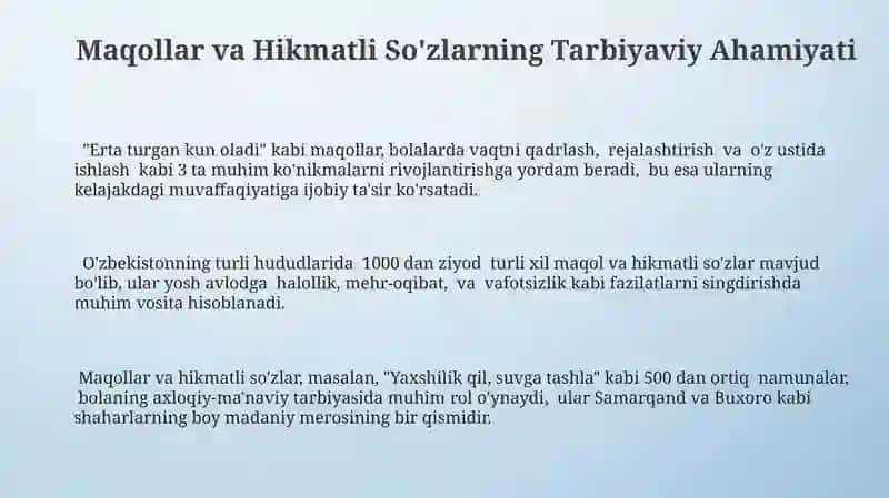 Xalq Ogʻzaki Ijodiyoti va Tarbiya 3