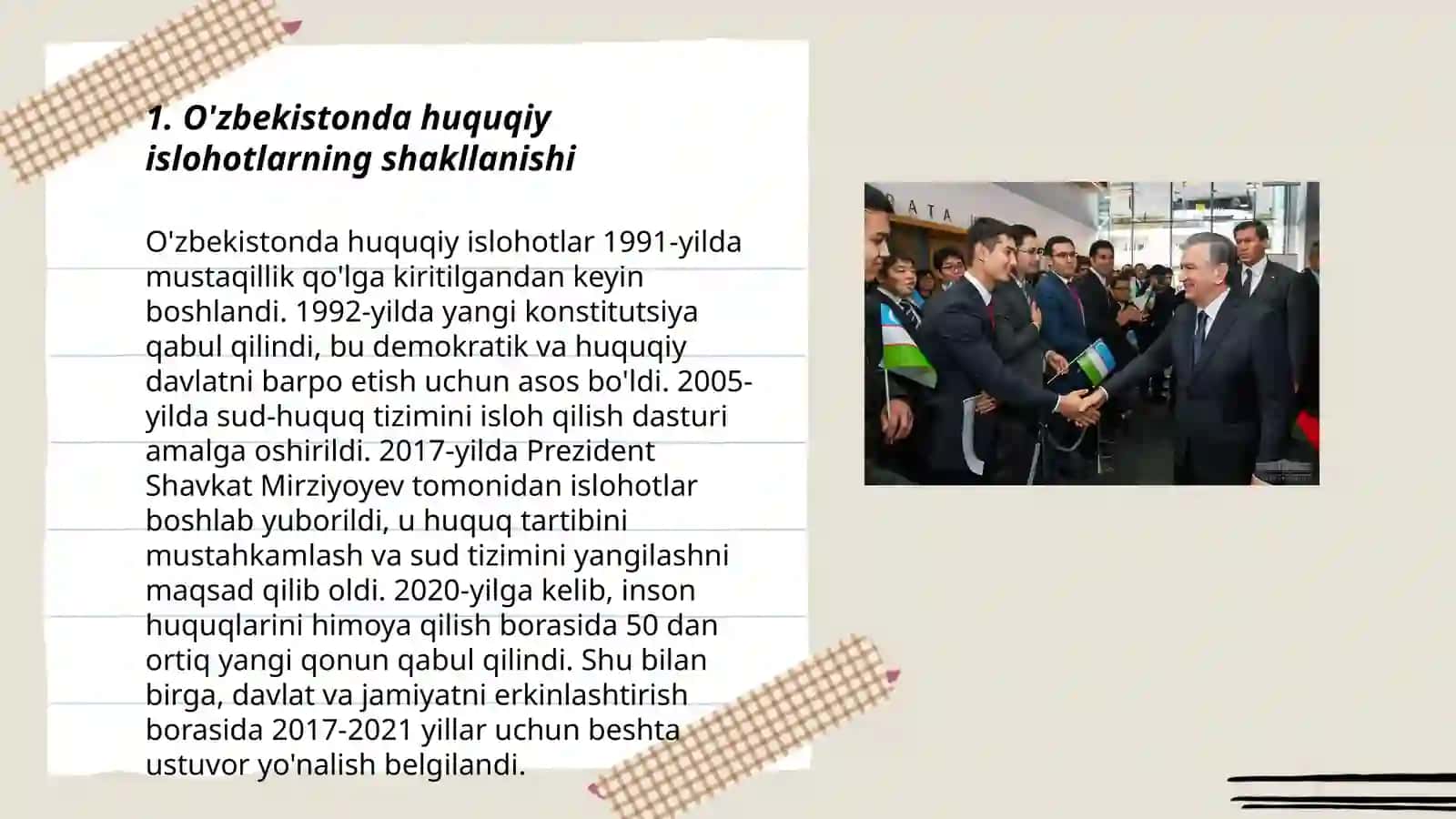 O‘zbekistonda huquqiy islohotlarning shakllanishi 3