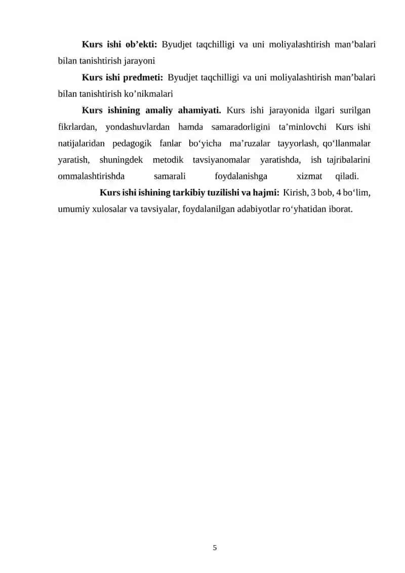 O'ZBEKISTONDA RESPUBLIKASI DAVLAT BUDJETI BUDJET TAQCHILLIGI 3