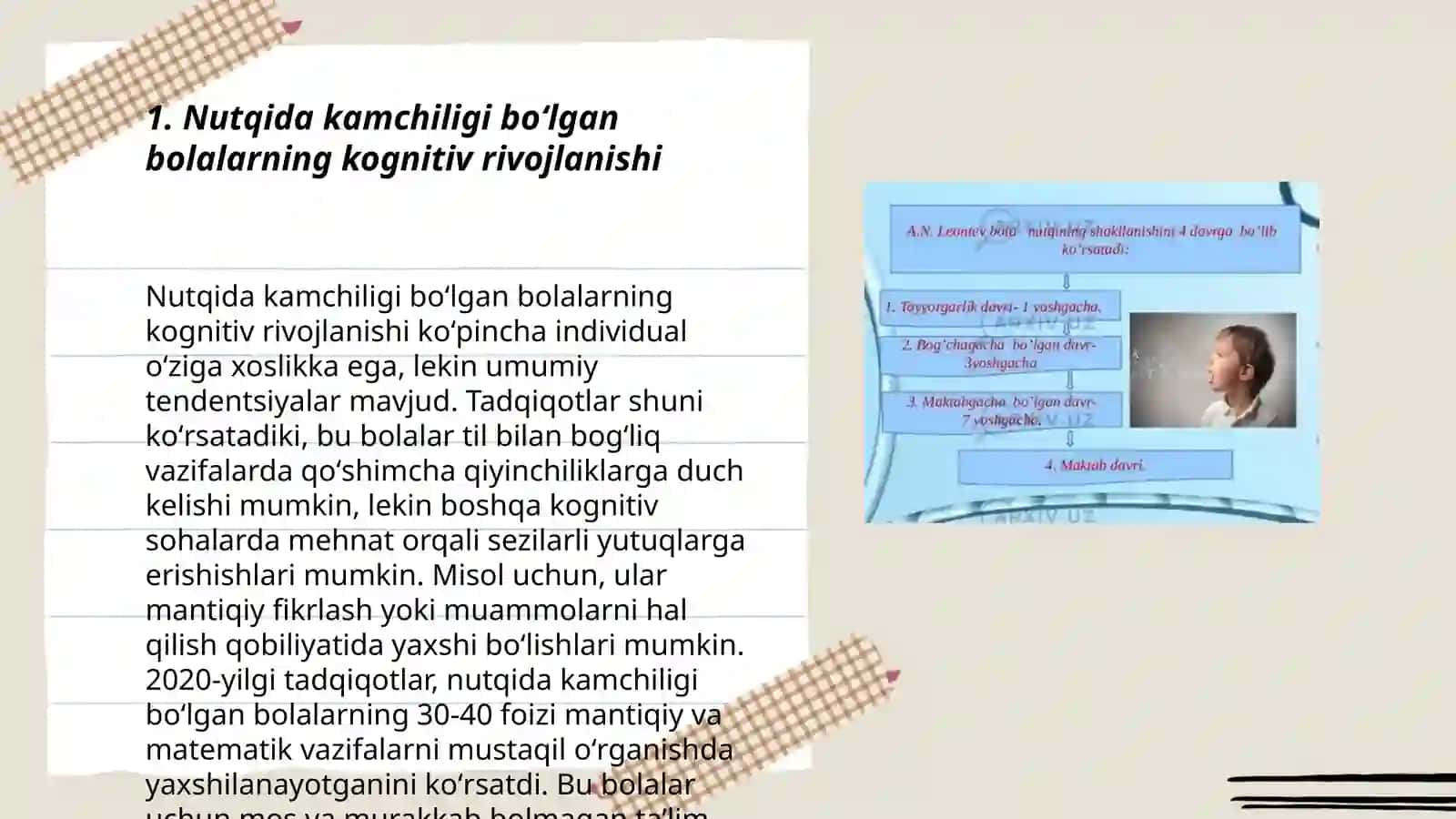 Nutqida kamchiligi boʻlgan bolalarning oʻziga xos xususiyatlari 3