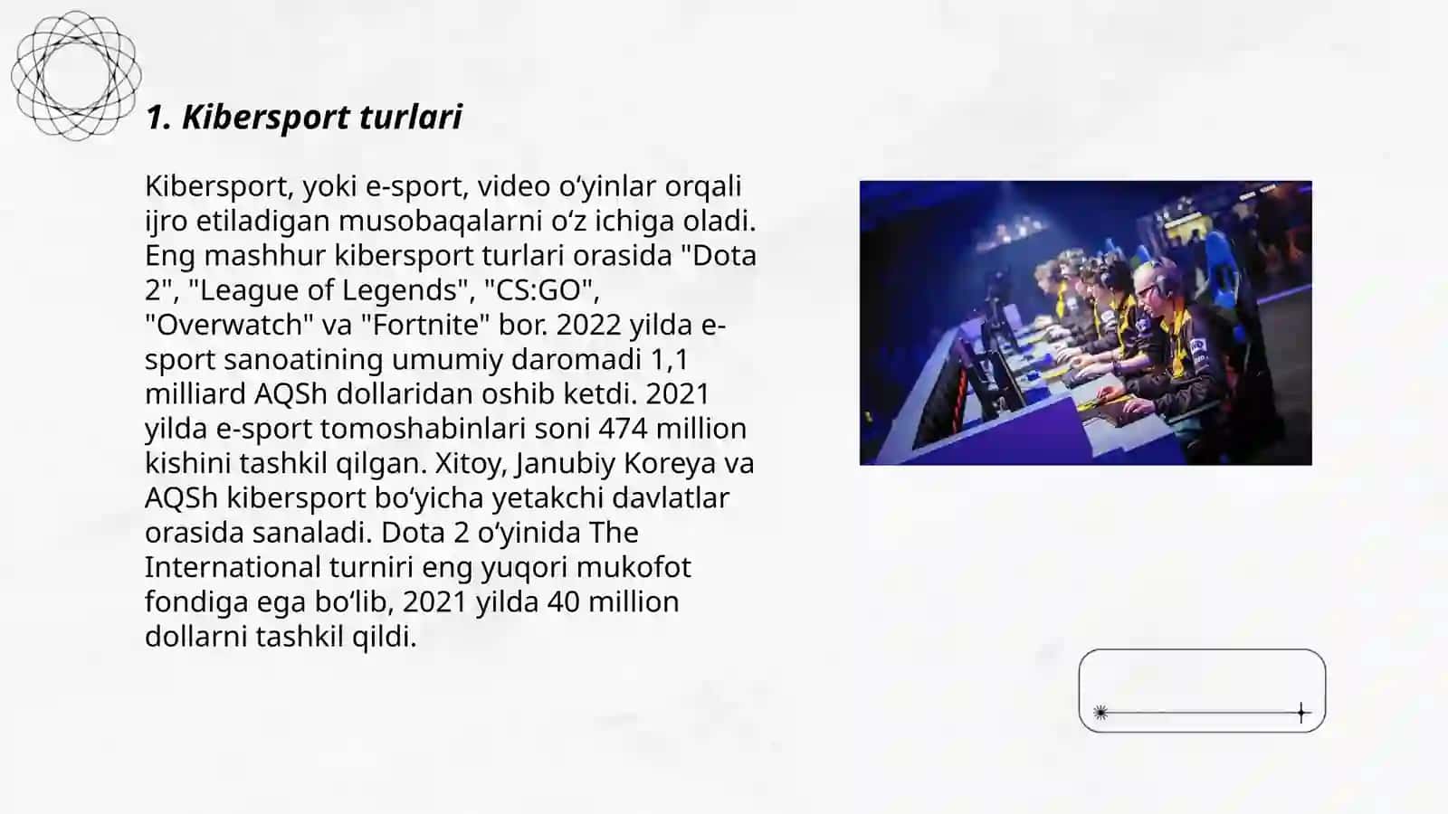Kibersport Turlari 3