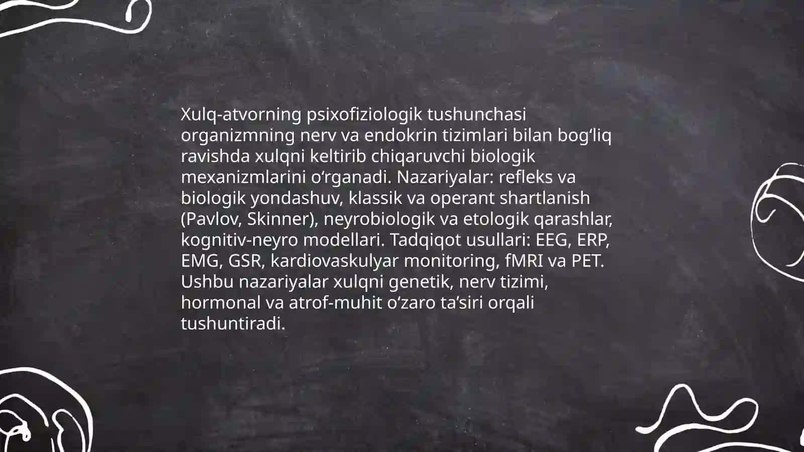 Xulq atvorning psixofiziologik asosi 3
