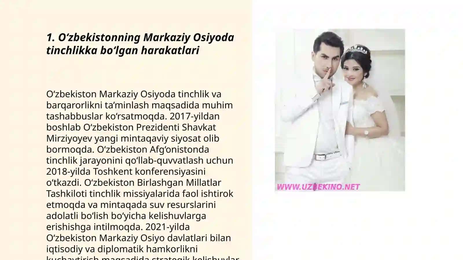 O‘zbekistonning Markaziy Osiyoda tinchlikka bo‘lgan harakatlari 3
