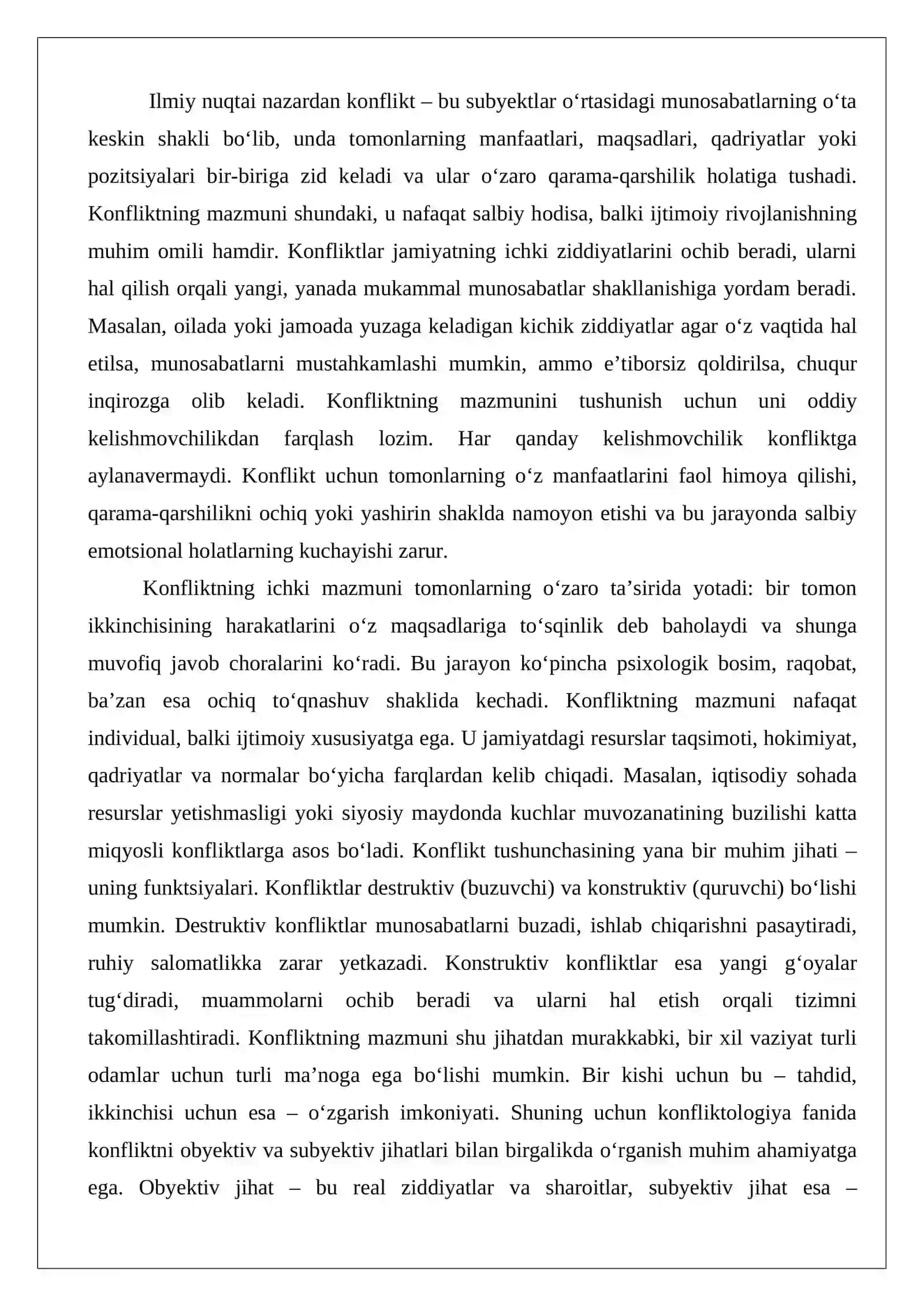 Konfliktologiya fanining predmeti va obyekti 3