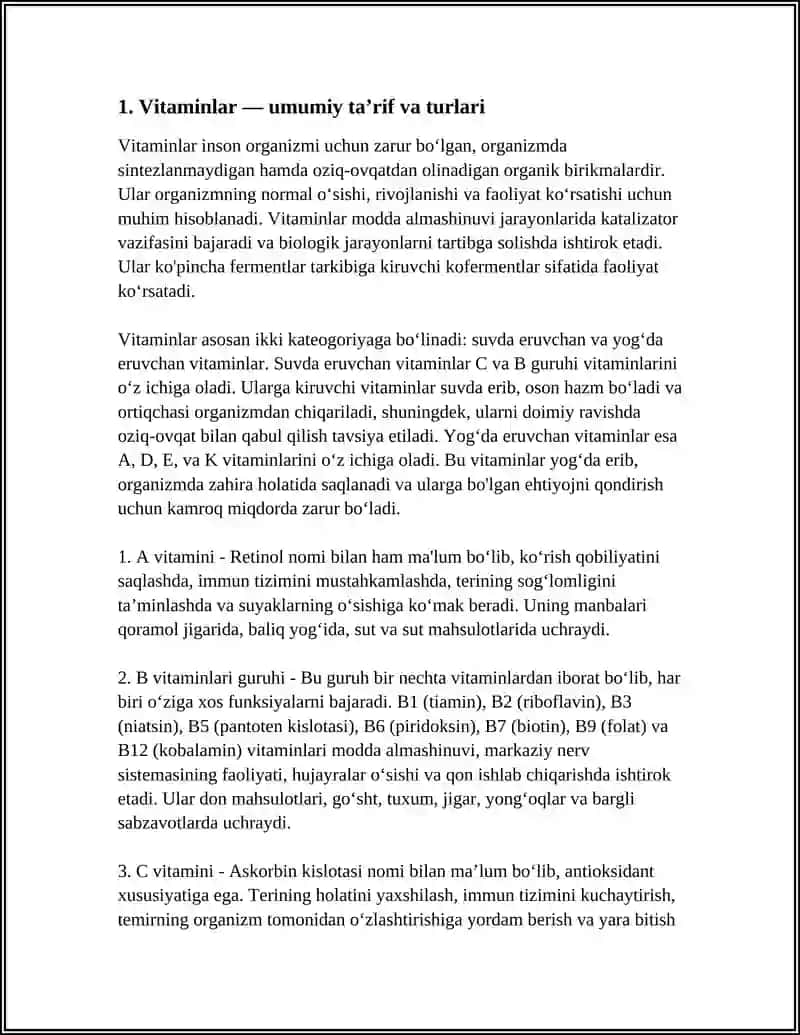 VITAMINLAR 3