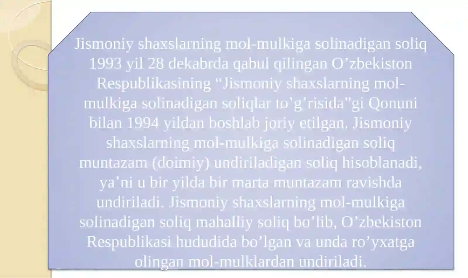 JISMONIY SHAXSLARDAN OLINADIGAN MOL-MULK SOLIG’I 3
