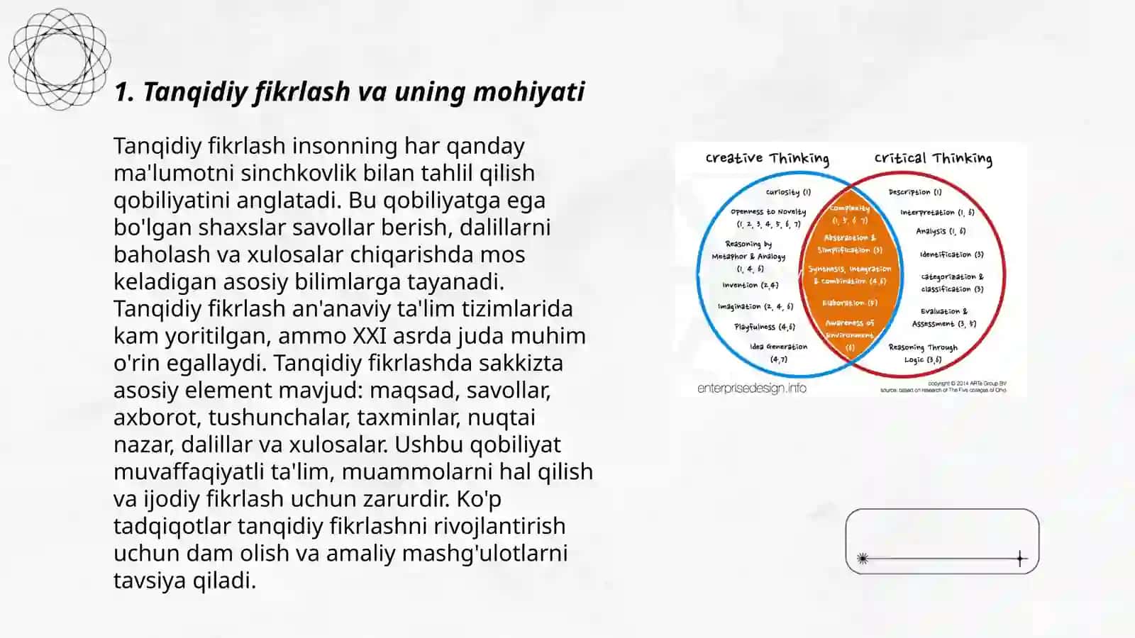 Tanqidiy fikrlashni rivojlantiruvchi ta'lim texnologiyalari 3