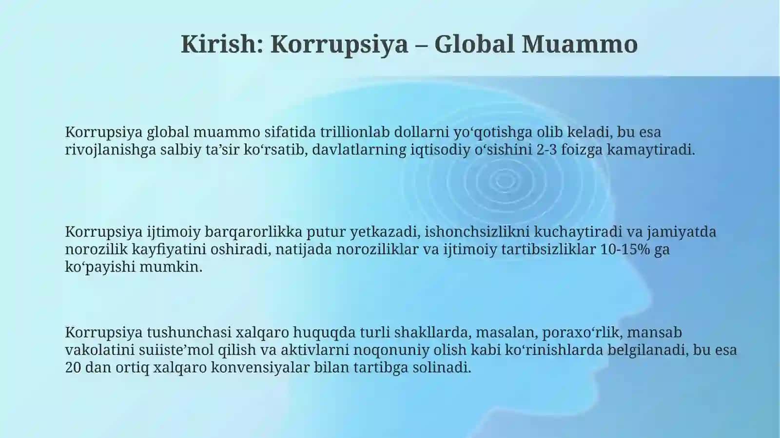 Korruptsiyaga qarshi kurash boʻyicha xalqaro qonunlar 3