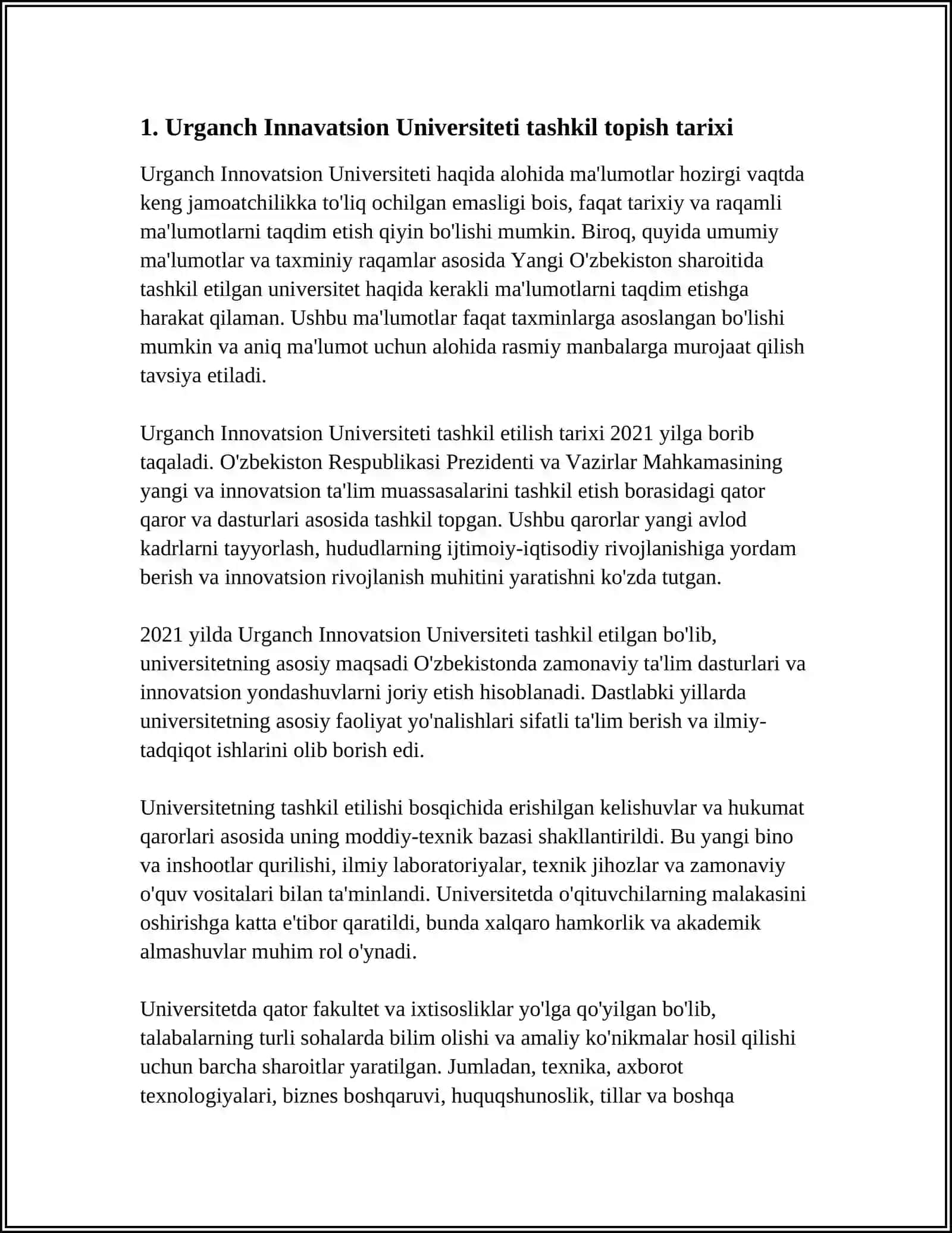 URGANCH INNAVATSION UNVERSITETI TARIX KAFEDRASI 3