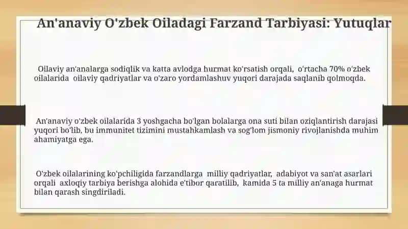 An'anaviy O'zbek Oiladagi Farzand Tarbiyasi Yutuqlari 3