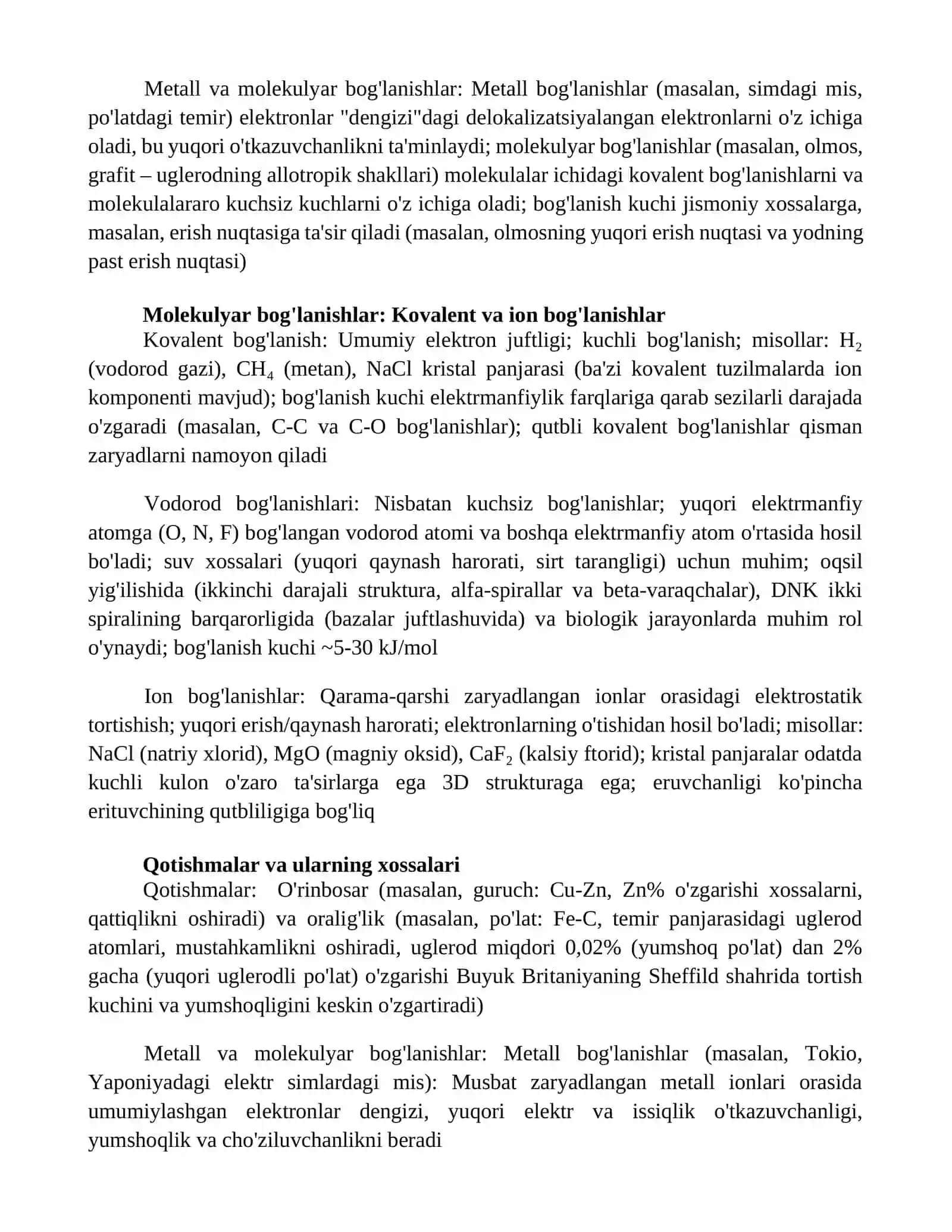 Metall bogʻlanish 3