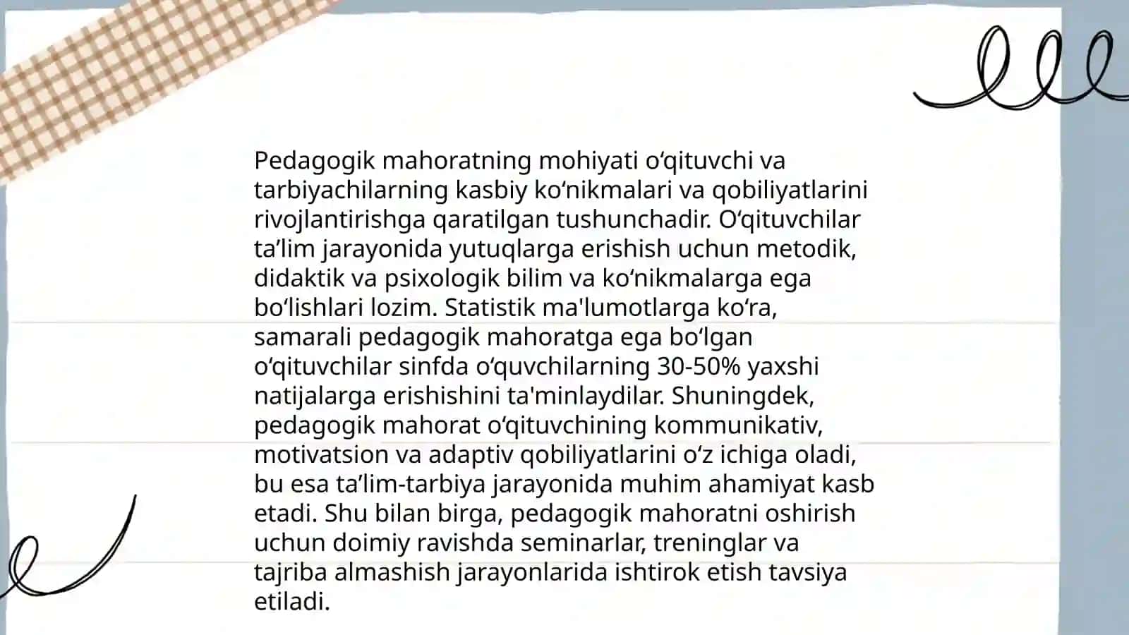 Pedagogik mahoratning mohiyati 3