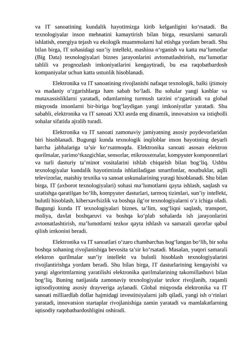 Elektronika va it sanoatining rivojlanish tendensiyalari 3