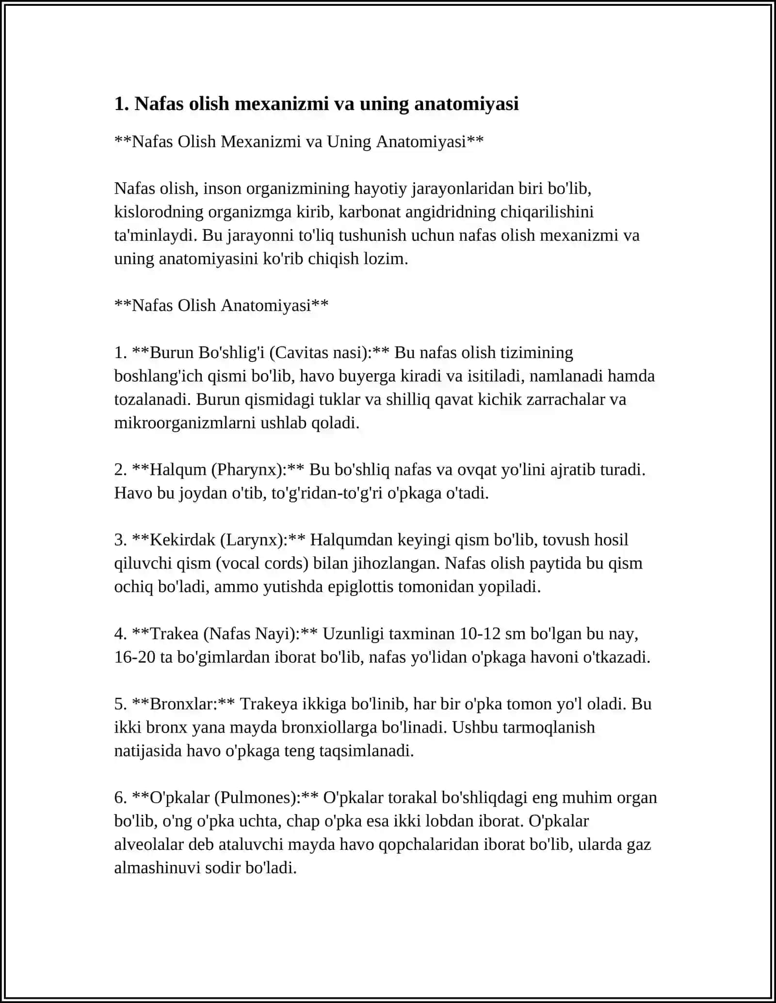 NAFAS OLISH MEXANIZMI 3
