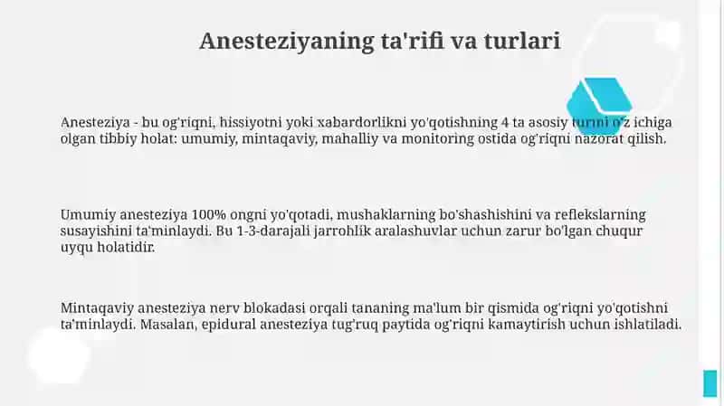 Anesteziya asoslari 3