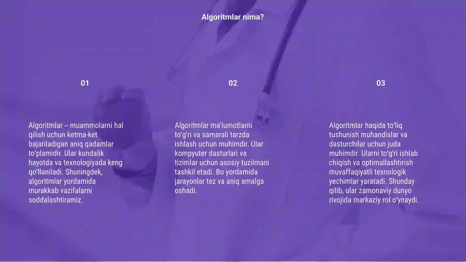 Algoritmalar haqida 3