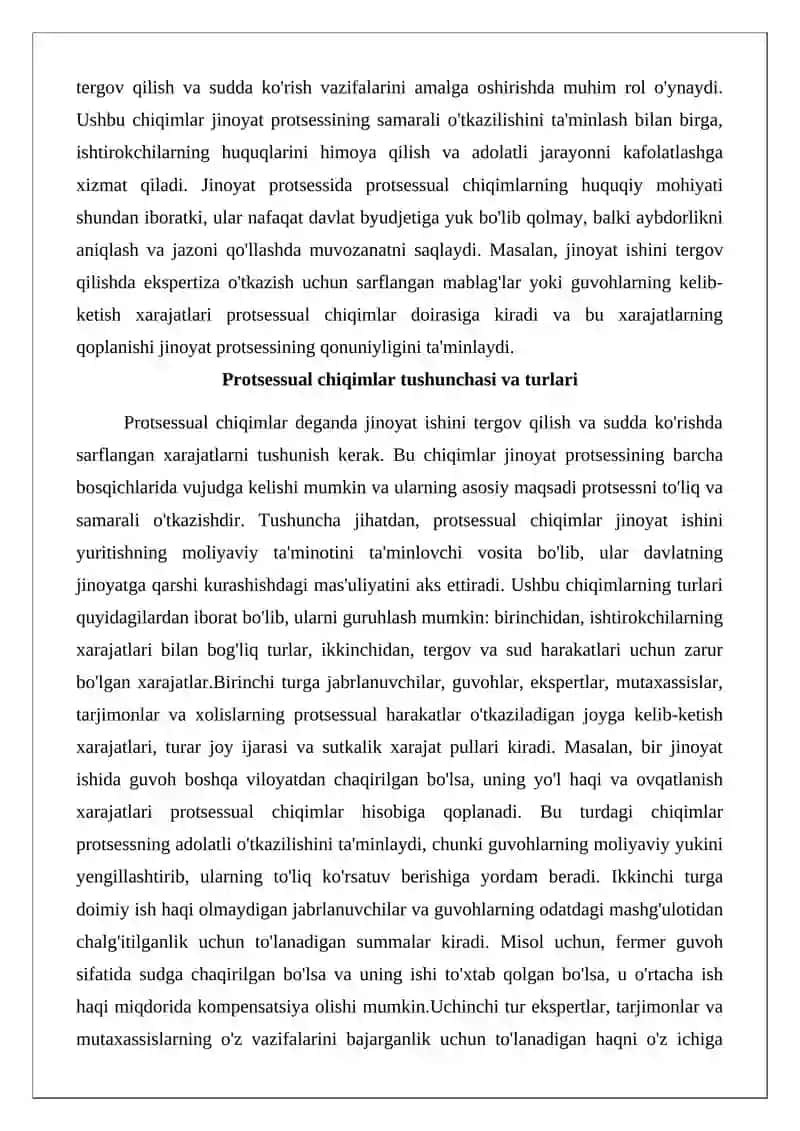 Protsessual chiqimlarni to‘lash va undirib olish tartibi 3